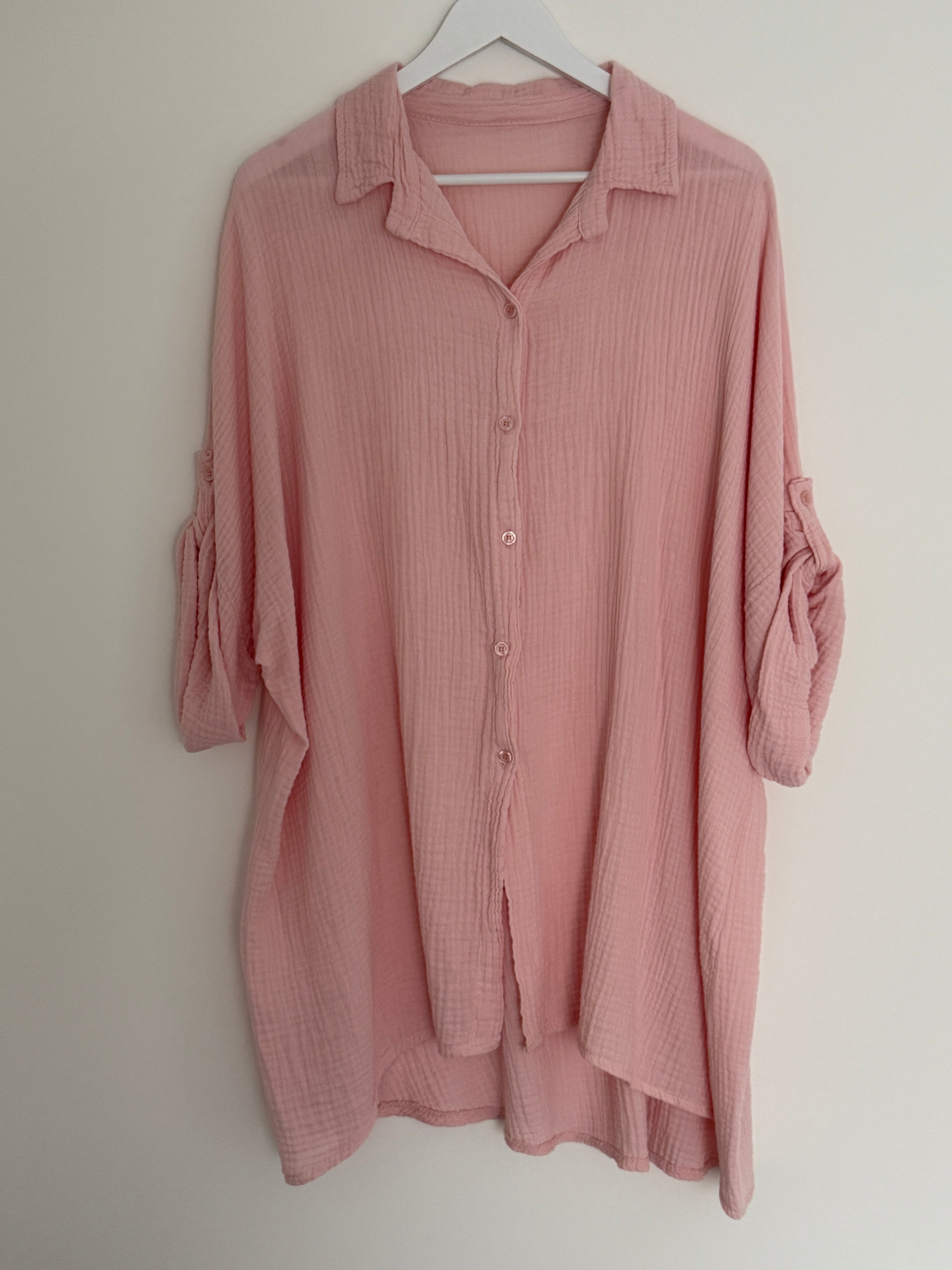 OVERSIZE MUSSELIN BLUSE | AIRA