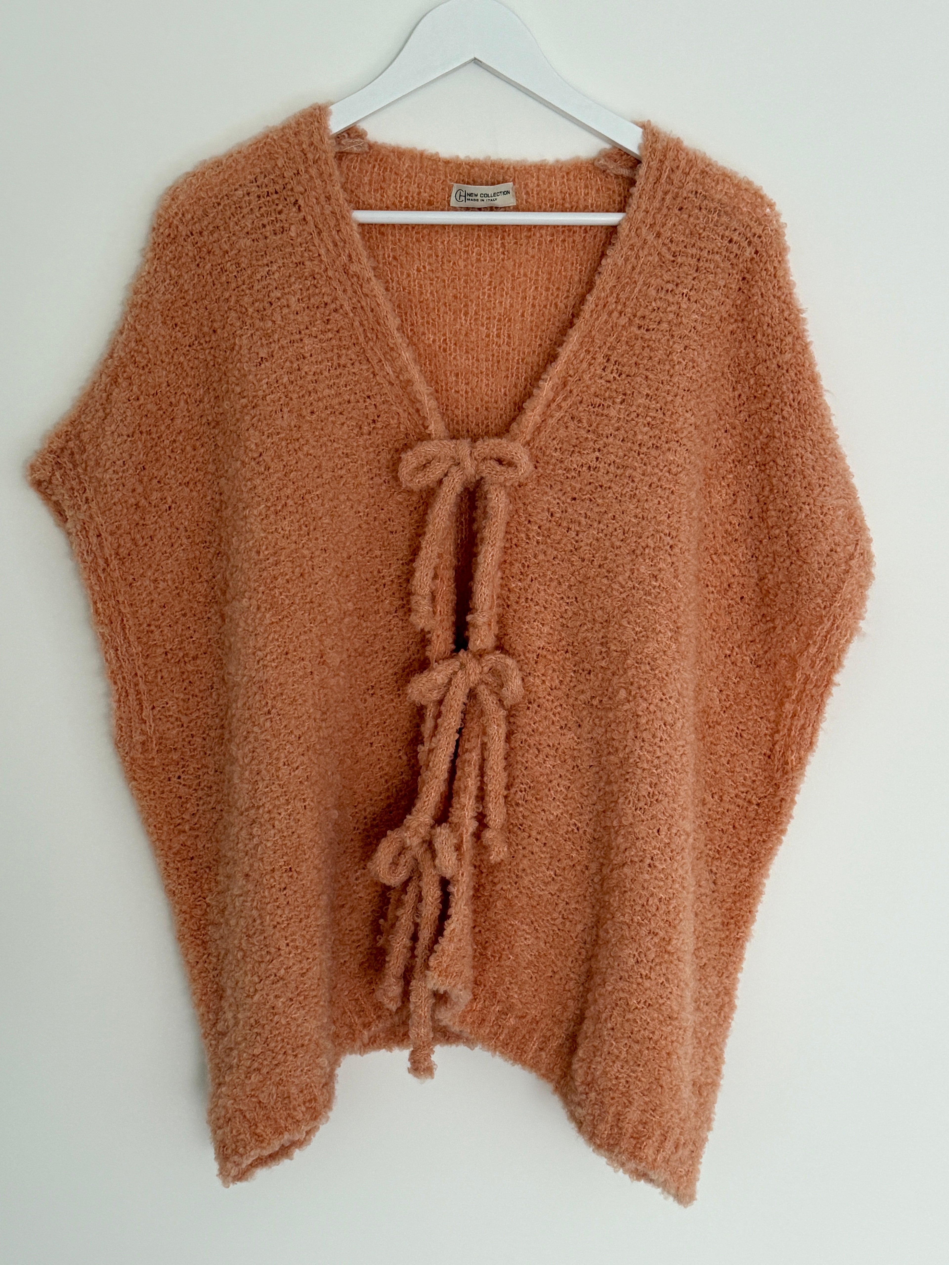 CURVY BOUCLÉ STRICKWESTE | ROSSO