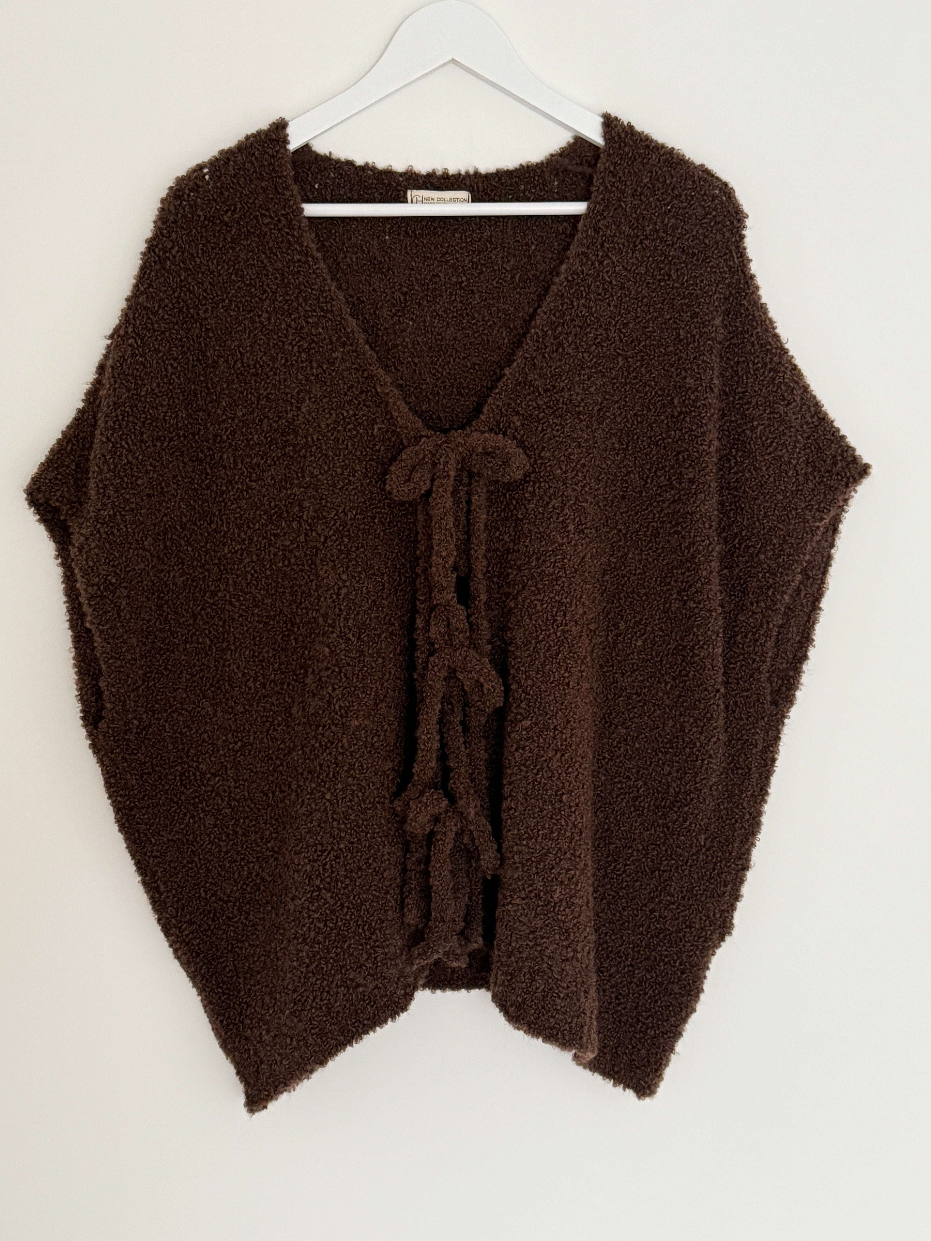 CURVY BOUCLÉ STRICKWESTE | ROSSO