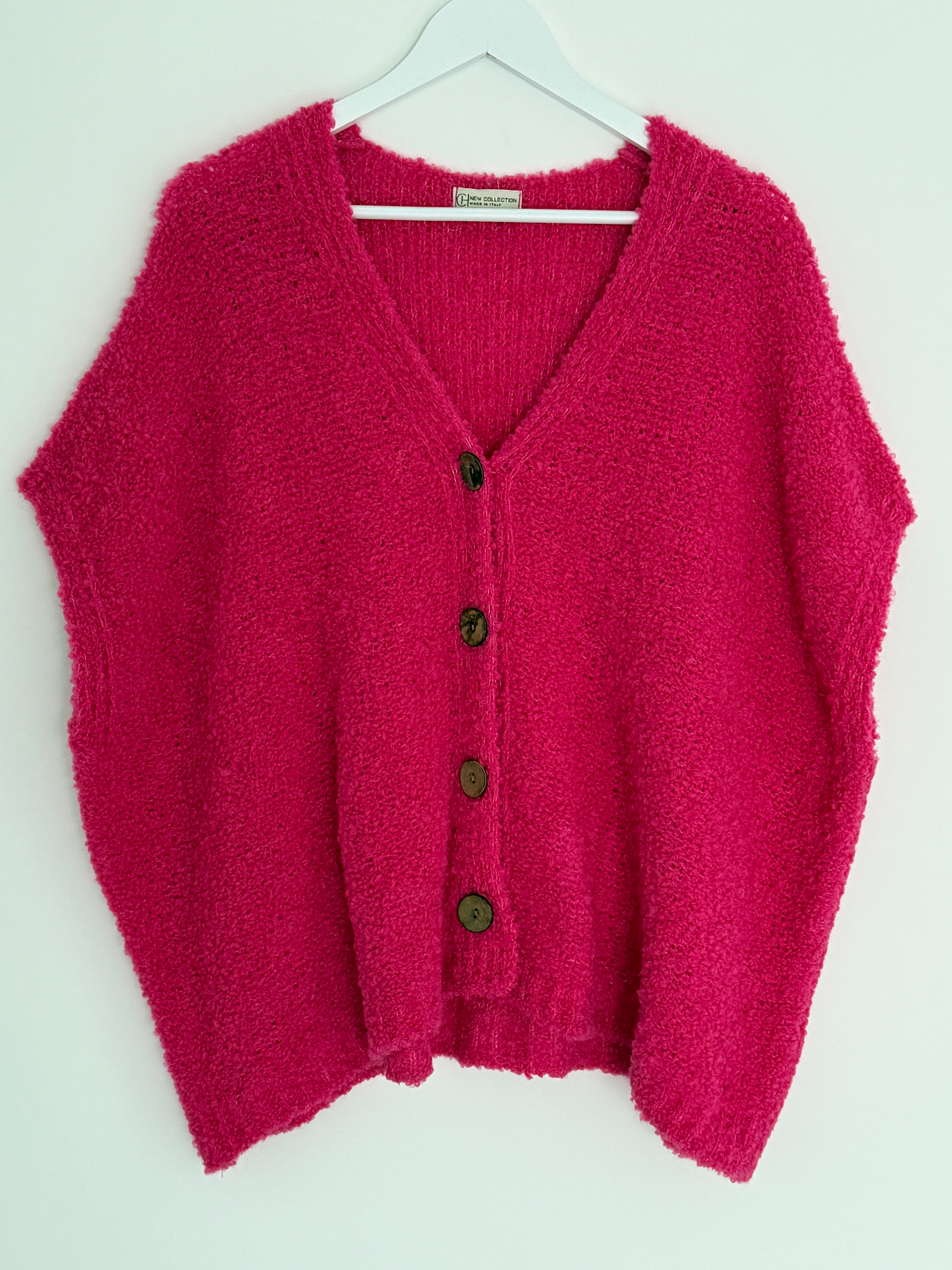 CURVY BOUCLÉ STRICKWESTE | ROSSA