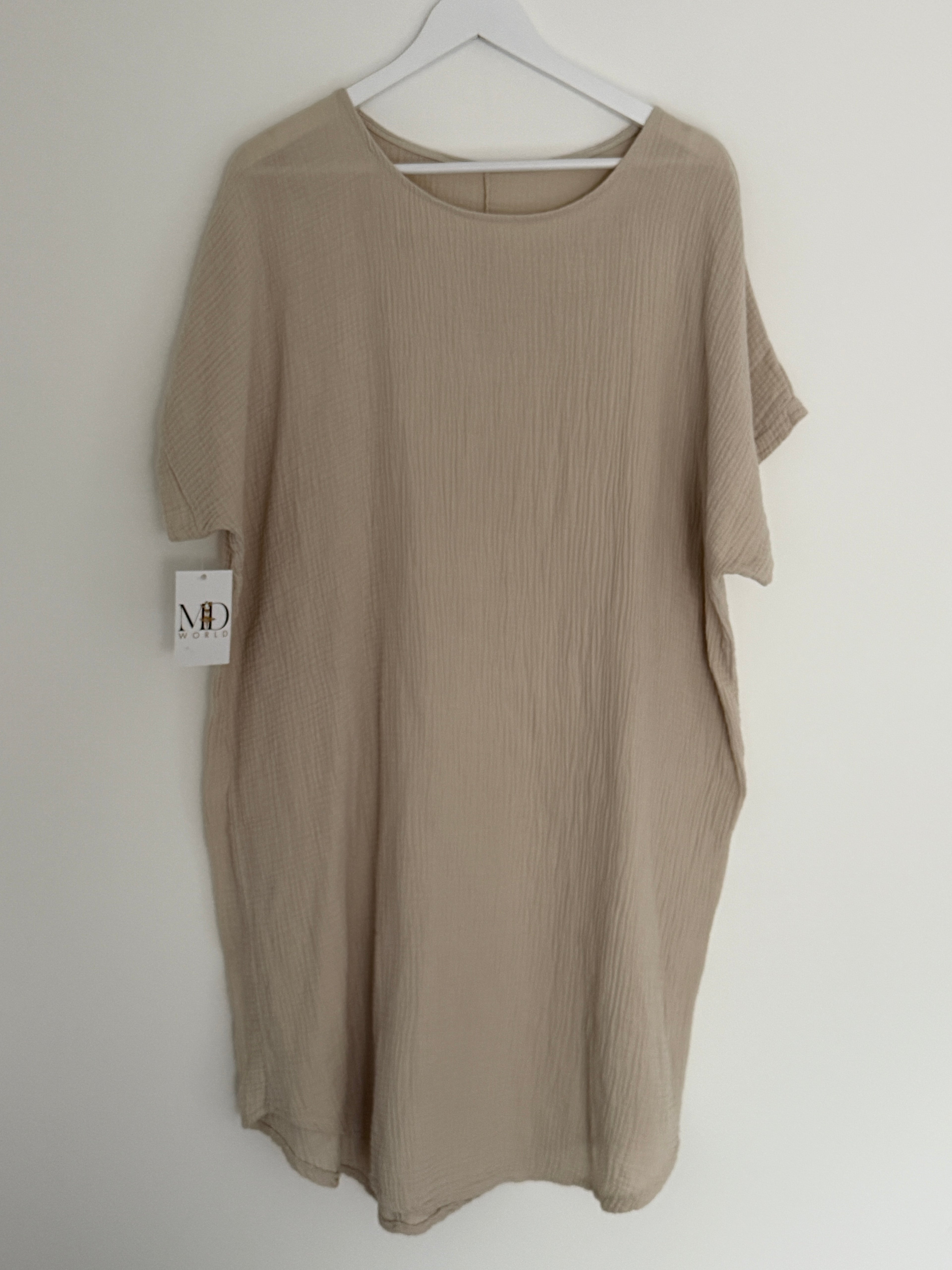 CURVY MUSSELIN KLEID | FLAIR