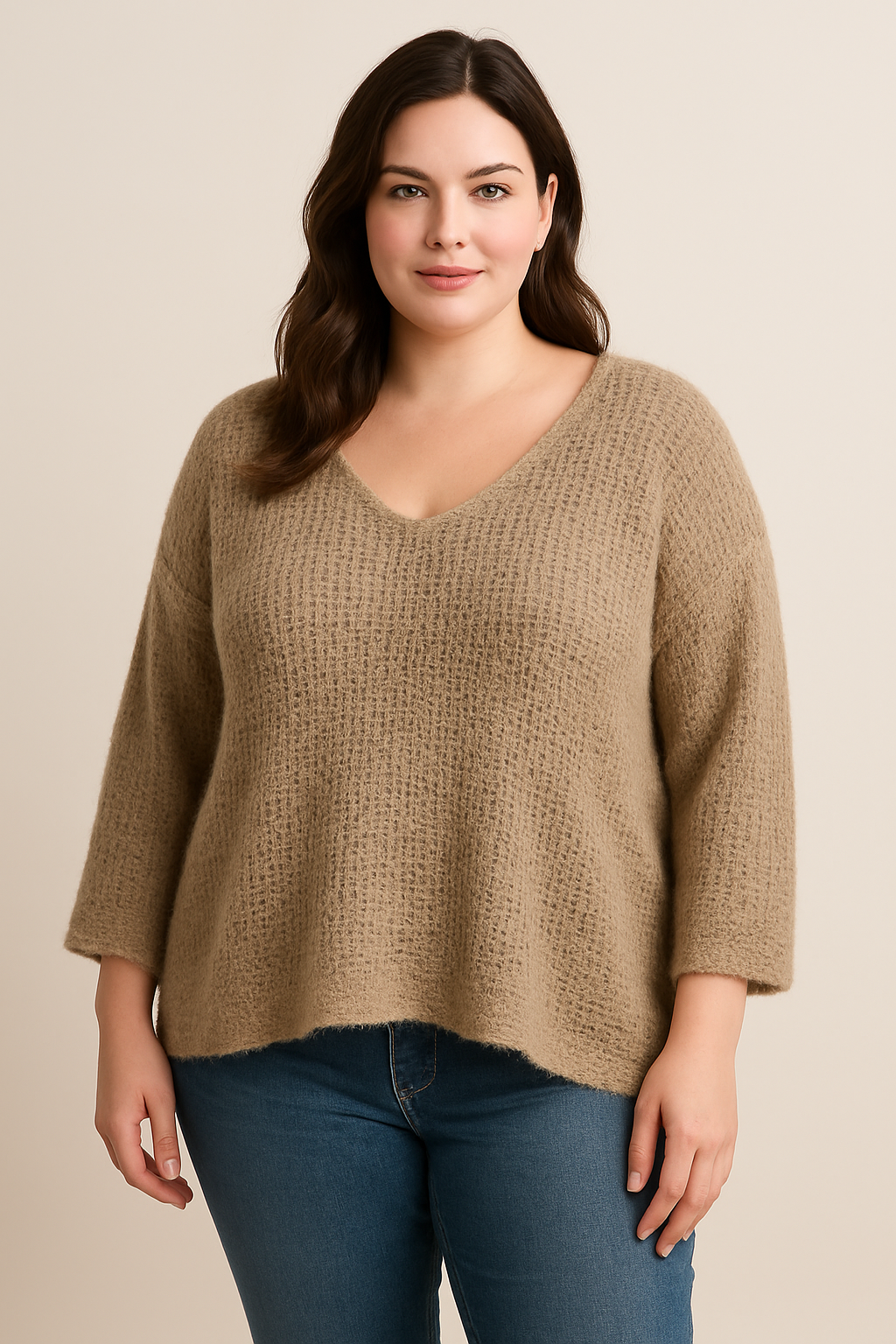 CURVY BOUCLÉ-PULLOVER | NUVÉ