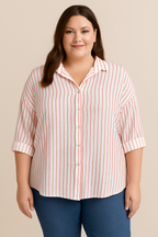 MUSSELIN BLUSE | STREIFENLIEBE