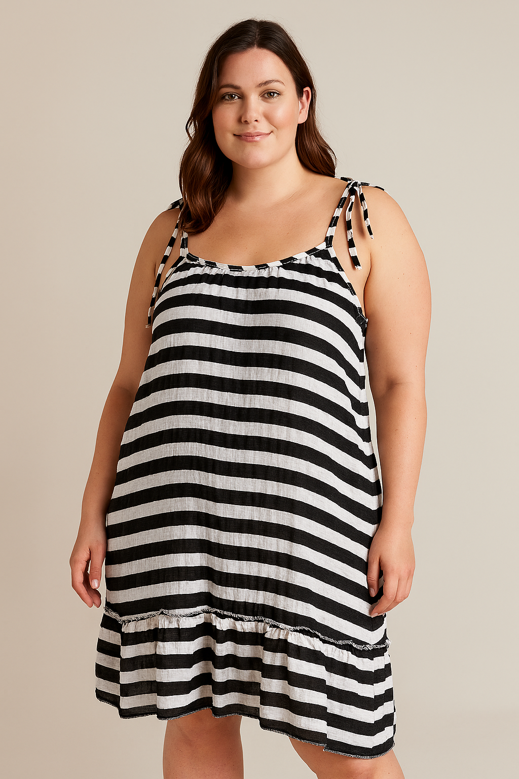 MUSSELIN KLEID | ROHINA