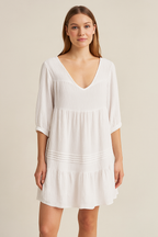 MUSSELIN KLEID | CLOUDY