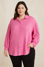 OVERSIZE MUSSELIN BLUSE | NUVU