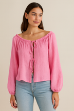 MUSSELIN BLUSE | CELISSA