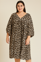 CURVY MUSSELIN KLEID | SPIRIT