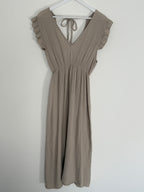 MUSSELIN KLEID | NOIR